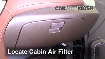 2018 Chevrolet Tahoe Premier 6.2L V8 FlexFuel Air Filter (Cabin) Replace